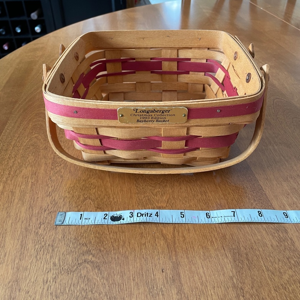 Longaberger 1993 Christmas Bayberry Basket - Picture 4 of 9